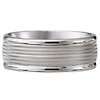 14k White Gold Milgrain Wedding Ring