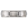 6mm Brush Finish 14k White Gold Wedding Ring