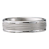 6mm 14k White Gold Milgrain Wedding Ring