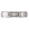 Brush Finish 4mm 14k White Gold Wedding Ring
