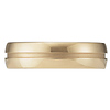 14K Yellow Gold Ridge Wedding Band