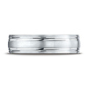 14K Double Channel White Gold Benchmark Band