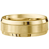14k Yellow Gold Milgrain and Satin Designer Band