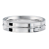 14K White Gold Split Wedding Band
