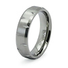 Carved Edge Titanium 6mm Band