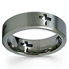 7mm Christian Cross Titanium Wedding Band