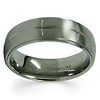 7mm Cross Engraved Titanium Wedding Ring