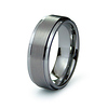 Top Flat Brush Finish Tungsten Wedding Band