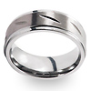 Carved Pattern Tungsten Wedding Band