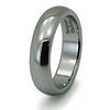 Domed Tungsten Carbide Wedding Band