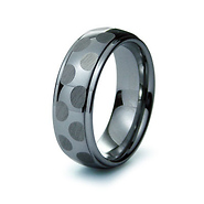 Dot Textured Tungsten Step Edge Band