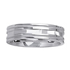 14K Designer White Gold Wedding Ring
