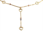 14k Gold Fancy Heart Necklace