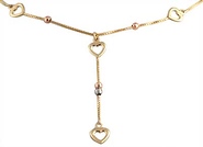 14k Gold Fancy Heart Necklace
