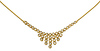 14K Yellow Gold Fancy CZ Necklace