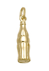14k Yellow Gold Soda Bottle Charm