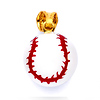 14K Gold Enamel Baseball Charm