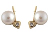 14k Yellow Gold Fancy Pearl Earrings