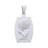 14K White Gold Praying Boy Charm