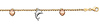 14k Tri Color Gold Charm Bracelet