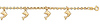 14k Yellow Gold Charm Dolphin Bracelet