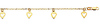 14K Yellow Gold Charm Heart Bracelet