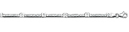14k White Gold Fancy CZ Bracelet