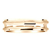 Concave Mirror and Satin Finish 14K Yellow Gold Wedding Band