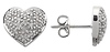 Diamond Heart Pave Earrings