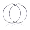 Medium Silver Hoops