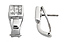Princess Diamond Invisible Set Earrings