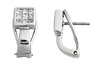 Princess Diamond Invisible Set Earrings