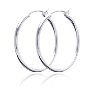 Silver Hoops