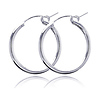 Small Silver Hoops