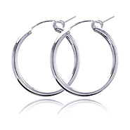 Small Silver Hoops