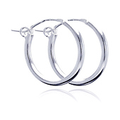 Small Silver Hoops