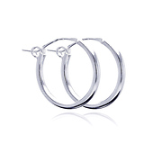Mini Silver Hoops