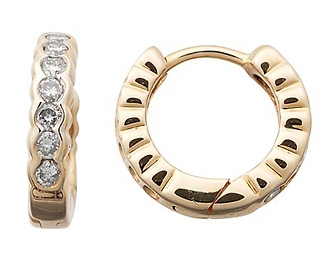Diamond Hoop Earrings