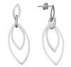 Silver Teardrop Dangle Earrings