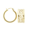 Greek Key Hoop Earrings