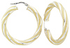 Two Tone Italian Hoops