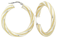Two Tone Italian Hoops