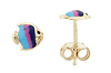 Mini Fish Italian Stud Earrings