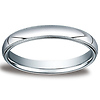 18k White Gold Benchmark 3mm Milgrain Wedding Ring