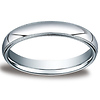 18k White Gold Benchmark 4mm Milgrain Wedding Ring