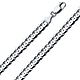 7mm 14K White Gold Men's Solid Concave Curb Cuban Link Chain Necklace 18-30in thumb 0
