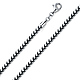 3.7mm 18K White Gold Solid Franco Chain Necklace 20-30in thumb 0