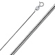 1mm Sterling Silver Solid Snake Chain Necklace 16-24in thumb 0