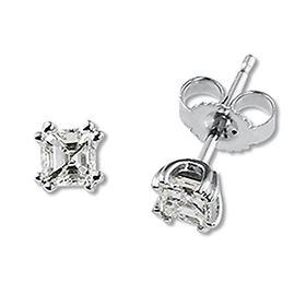 Asscher Cut Diamond Studs