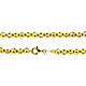 6mm Solid 10K Yellow Gold Solid Moon Cut Chain Necklace 30-40in thumb 0